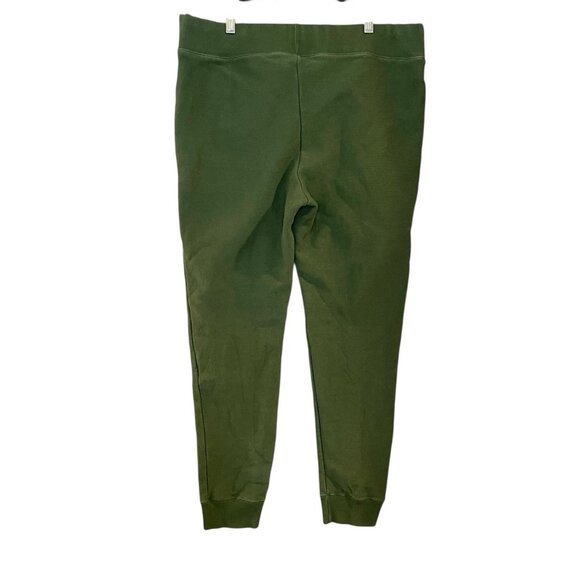 Champion Men's Reverse Weave Cuffed Joggers Thick Solid Size L Green‎ 212583 - Picture 2 of 6
